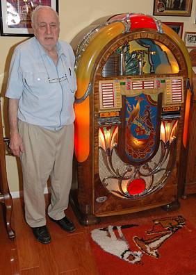 Aaron and Wurlitzer Jukebox