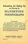 Sears Silvertone Phonograph manual