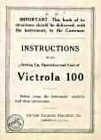 Victor Victrola model VV-100 manual