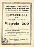 Victor Victrola model VV-300 manual