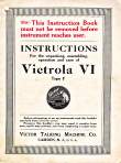 Victor Victrola model VI manual