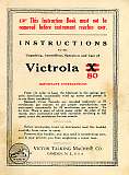 Victor Victrola model 80 Manual